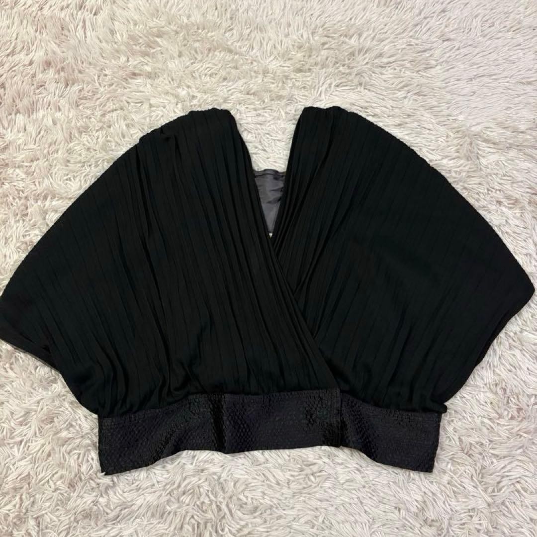 Sacai Black Silk Pleated Bolero Blouse M Japan Made Excellent Condition