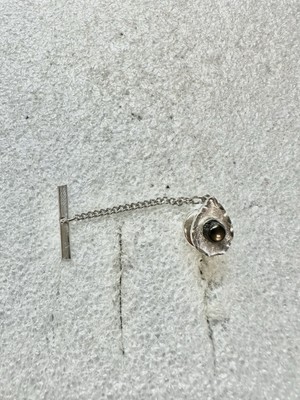 VTG moonstone & Sterling Silver .925 JML Tie Tack 
