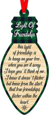 Friends Christmas Ornaments 2025 - Light of Friendship Best Friend Ornaments Gif