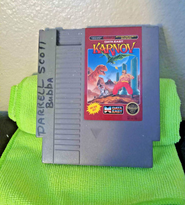Karnov (Nintendo, NES, 1988) Authentic Cleaned Tested Working