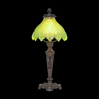 Beautiful Art Deco Jugendstil Table Lamp ''DUBLIN GREEN'' Unique Piece