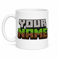 Personalised Minecraftt Inspired 11oz Mug ? Custom Name Gift