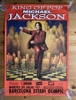 Michael Jackson Original A1 HIStory Tour 1997 Barcelona Spain Poster very RARE