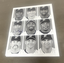  Damian Easley Signed Autographed 8.5x11 Paper Florida Marlins Photo  MLB BB9 A