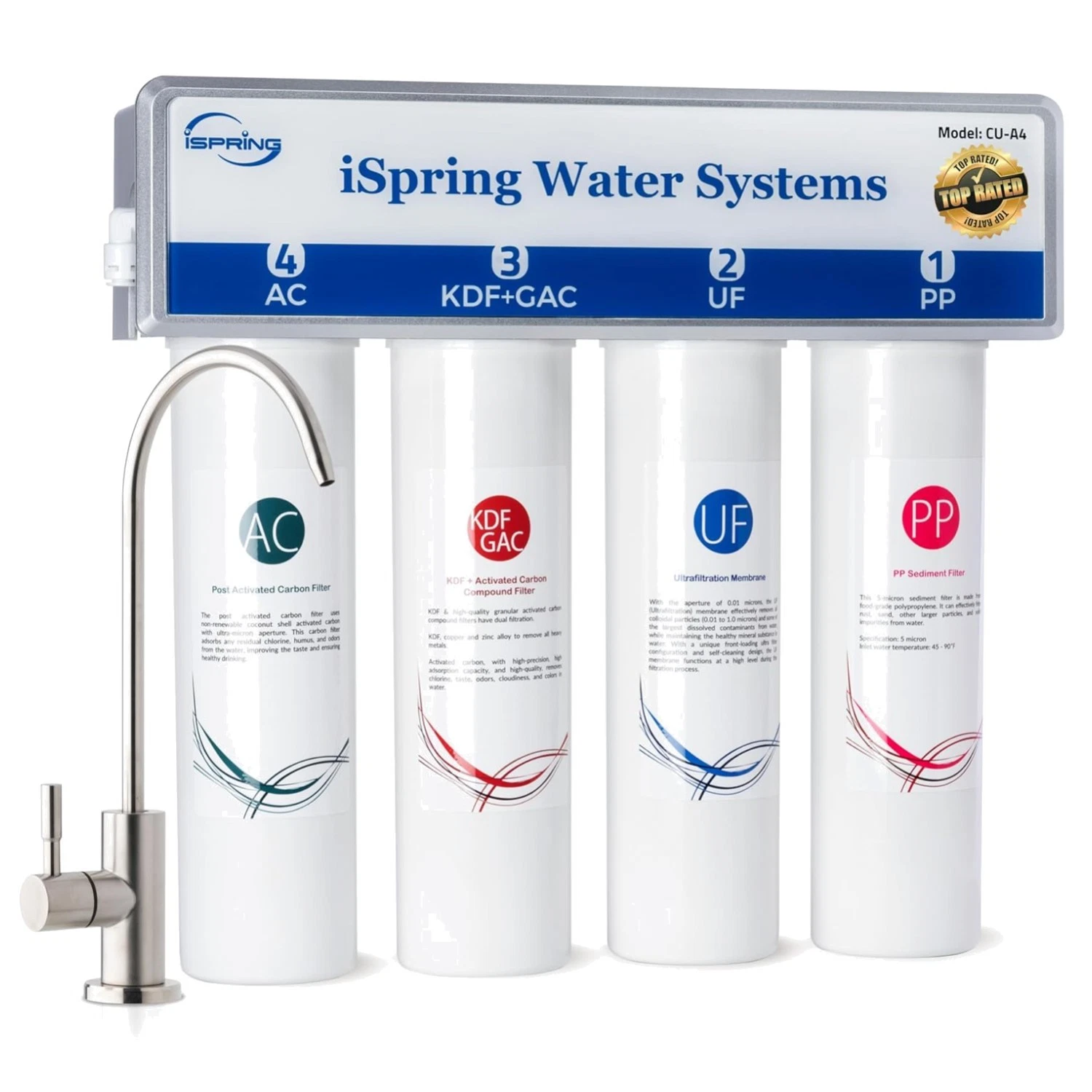4-Stage Ultrafiltration Under Sink Water Filter System
Opens in a new window or tab