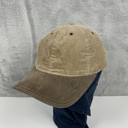 NWOT Timberland Corduroy Cap Hat Retro Y2K Adjustable Brown Tan Mens One Size
