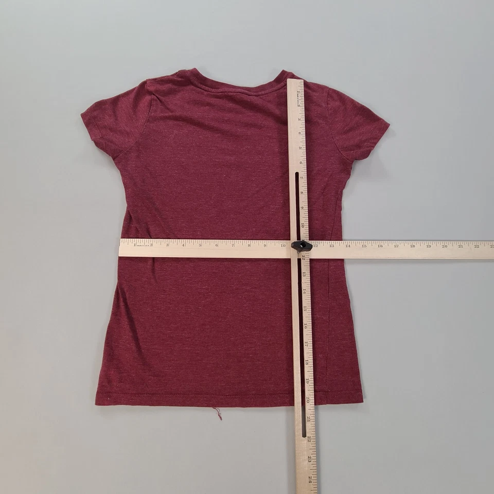 Camisa Aeropostale Niñas Pequeña Roja Exterior Informal Ligera Clásica Adolescentes Foto 3 de 4