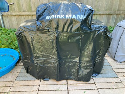 Brinkmann 812-3420-0, 55  x 40  x 19  Heavy Duty Felt Lined Gas Grill Cover, Blk