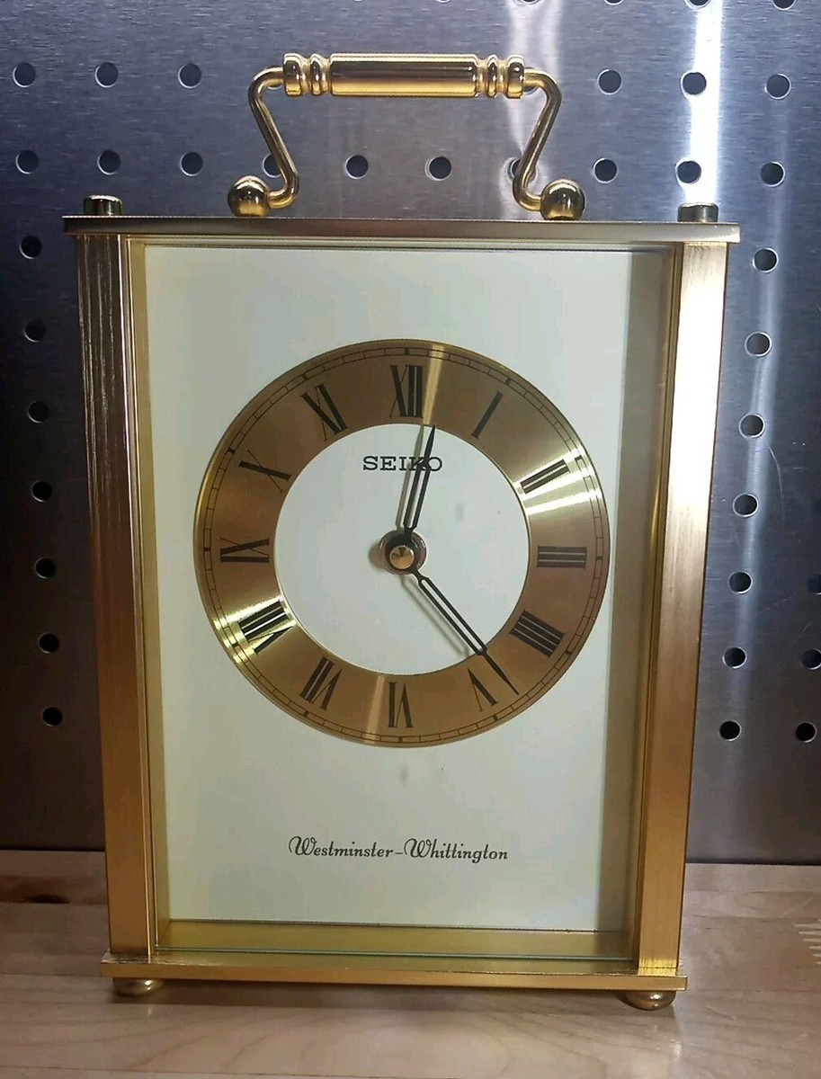 SEIKO Westminster Whittington　置時計　セイコー Vintage Seiko Westminster Whittington Mantel Chime Clock - Etsy