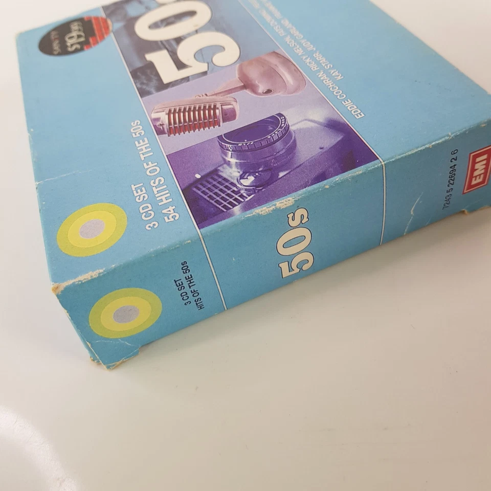 50s Hits Eddie Cochran Ricky Nelson Fats Domino 54 Tracks 3 Disc Box Set CD - Image 3 of 4