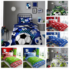 Football Duvet Quilt Cover Bedding Set or Fitted Bed Sheets or Curtain 