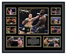 TYSON FURY SIGNED LIMITED EDITION FRAMED MEMORABILIA