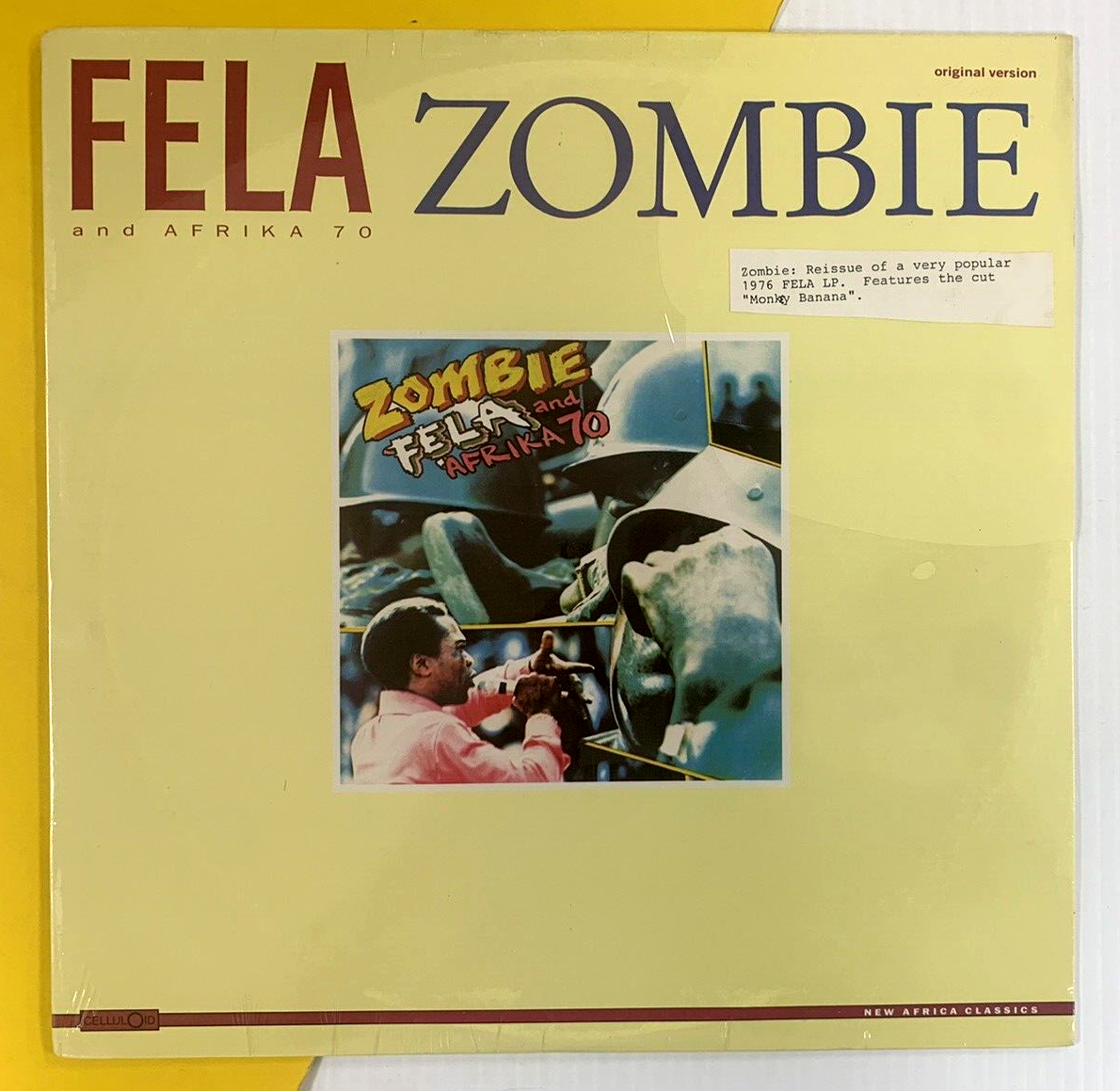 ZOMBIE / FELA & AFRIKA 70　USオリジナル FELA & AFRIKA 70 