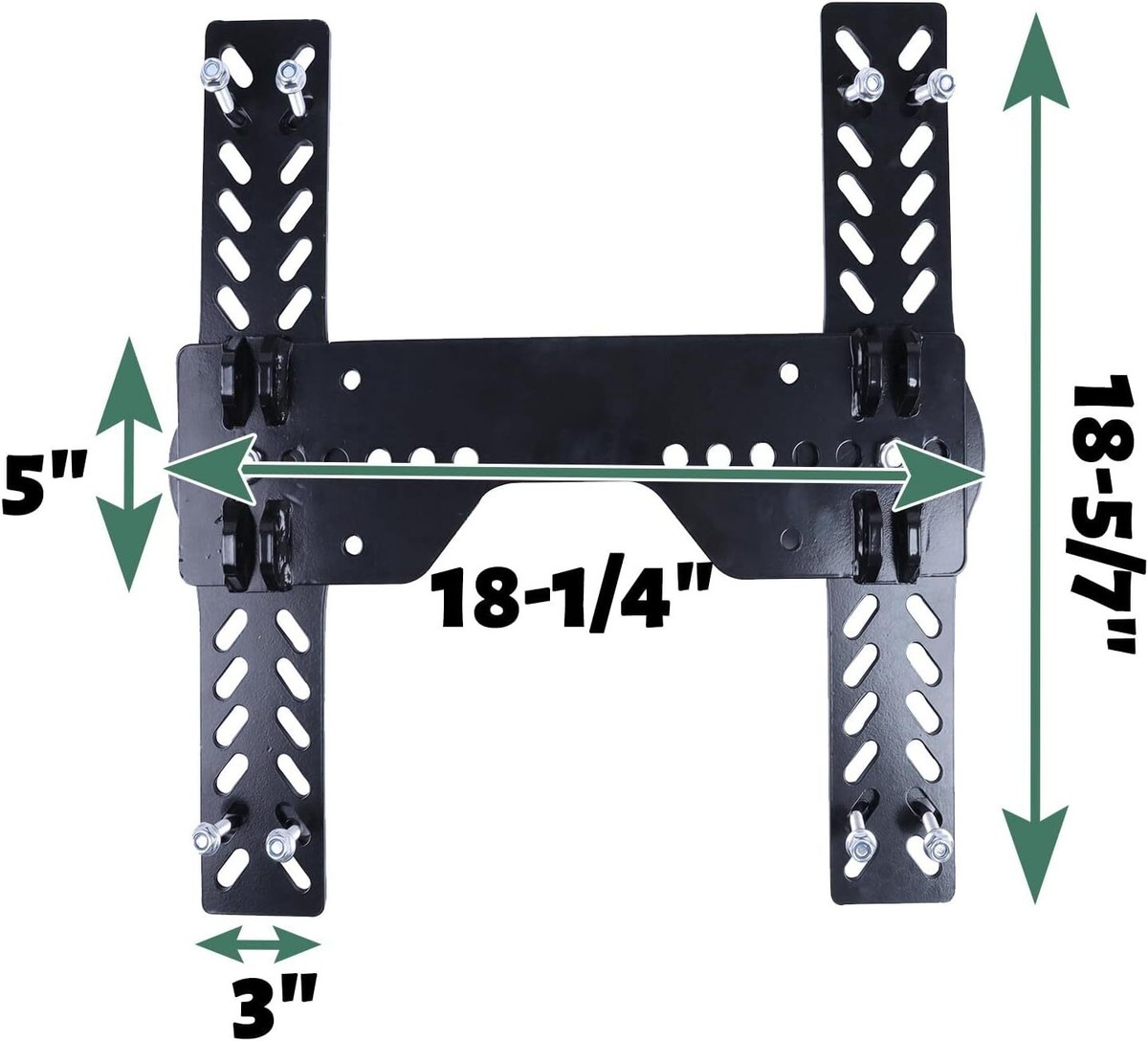 ATV Universal Snow Plow Kit 105745 Plow Mount Bracket Black Powder