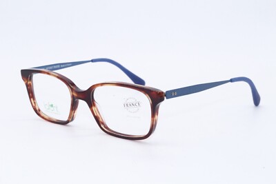 NEW JEAN LAFONT MILO 5175E HAVANA BLUE AUTHENTIC FRAMES EYEGLASSES 46-15