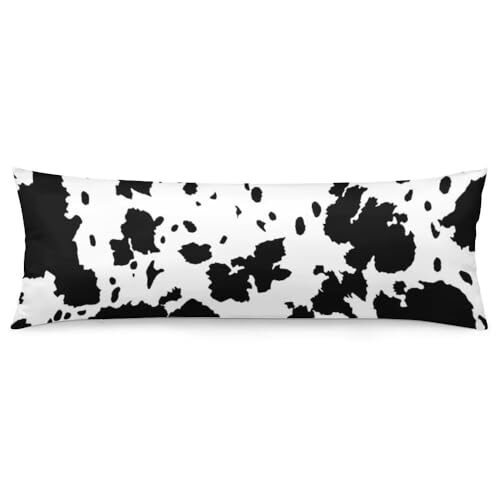 Cover Black And White Cow Long Pillow Case Color-a-003