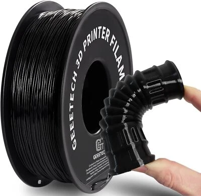 GEEETECH 1KG noir TPU geeeteh filament d'imprimante 3D avec haute élasticité flexibilité