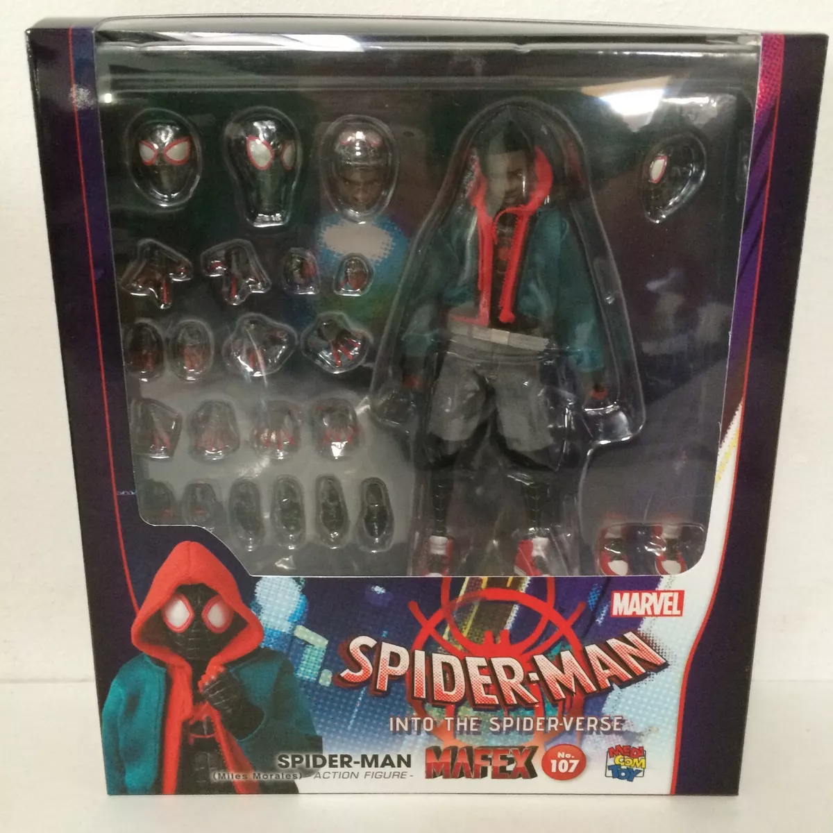 Homem Aranha - Miles Morales MAFEX n 107 da Medicom Toy