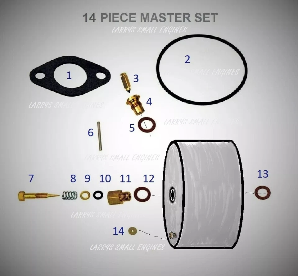 CARBURETOR KIT LME WALBRO AM31118 JOHN DEERE HH100 TECUMSEH 1970s ENGINE - Image 2 of 4