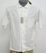 Cremieux Signature 2 White Chevron S/S Men's Shirt NWT $79.50 Choose Size