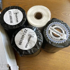 Office Smart Labels Thermal Blank Direct 4x1 Inch Labels ZE1400100 (4 Rolls)