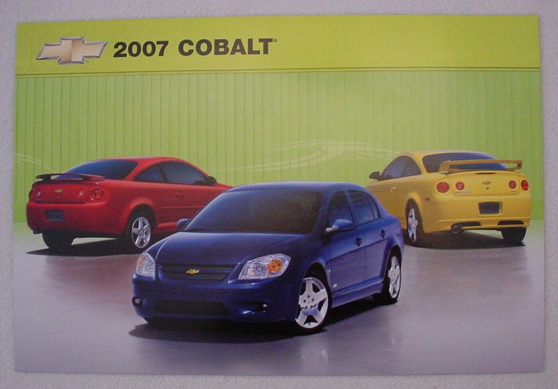 2007 Chevrolet Cobalt Dealership Showroom Poster / Sign - Original