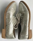 TOMS Crackled Silver Metallic Lace-Up Shoes Flats, Size 6 (US) — photo 8
