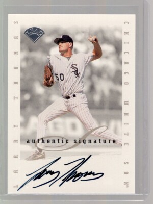 1996 Leaf Signature Extended Auto #200 Larry Thomas 100% Donated Ian Relief
