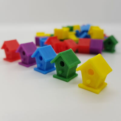 Benutzerdefinierte 3D-gedruckte Vogelhaus Action Marker für Spannweite Brettspiel