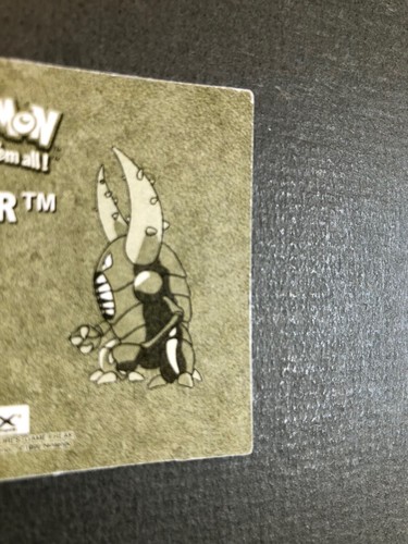 Pokemon 1999 Artbox Series 1 Gold Stickers PINSIR R03 - Picture 4 of 6
