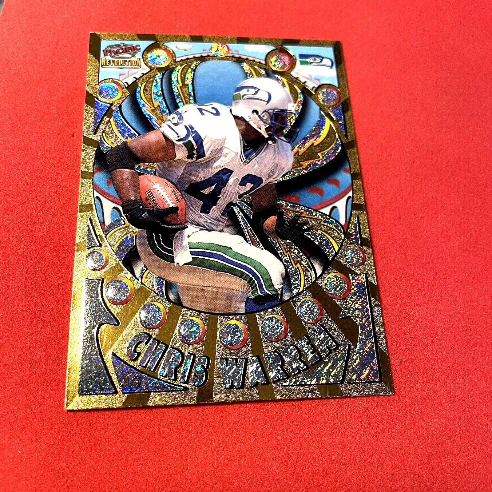 Chris Warren .. Seattle Seahawks .. 1997 Pacific Revolution Card 137