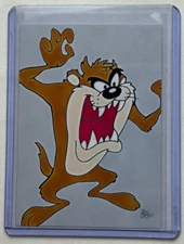 Taz Limited Limited Edition Artist Signed "Looney Tunes" Trading Card 4/10