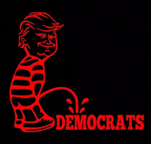Adesivo Paraurti "Trump Che Fa Pipì Sui Liberal" - 10 Pezzi, 5 Pollici - FAKE NEWS Media