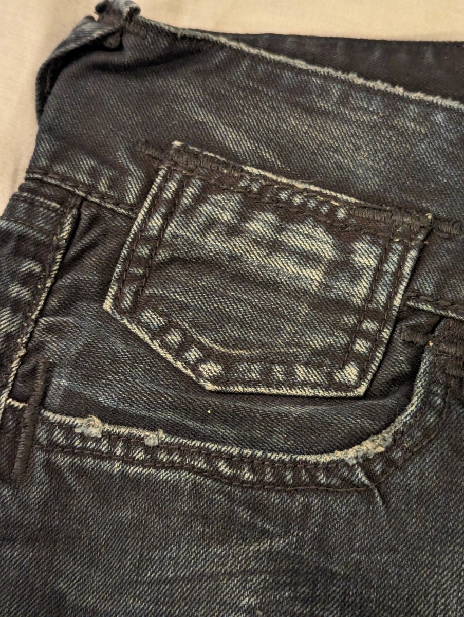 Ed Hardy Jeans Men's 36x34 Swarovski Crystal Skull Button Ed Hardy Jeans Men's 36x34 Swarovski Crystal Skull Button