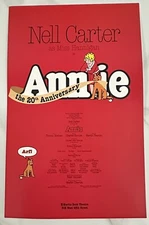 Annie w/ Nell Carter 20th Anniversary Broadway Window Lobby Card Poster 14 x 22