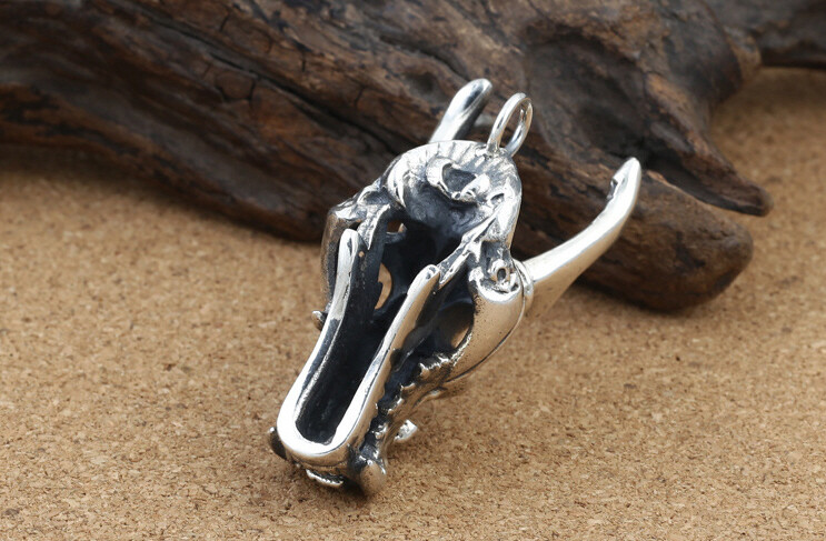 Charm in argento sterling 925 con ciondolo a forma di cervo, adatto per collana con bracciale Pandora