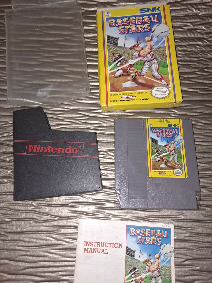 Baseball Stars Nes Nintendo Video Game System SNK Made in Baseball Stars Nes Nintendo Video Game System SNK Made in
