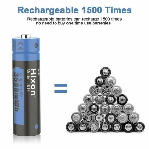 Hixon 1,5 V AA Wiederaufladbare Lithium Batterien 3500mWh FR6 L91 AA Akku - Bild 5 von 15