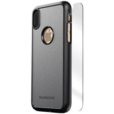 SaharaCase iPhone X DBulk Series Protective Kit, Case & Screen Protector Gray