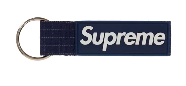 Porte clés Supreme Ripstop Woodland Navy OS SS24 NEUF AVEC ÉTIQUETTE LIVRAISON GRATUITE !
