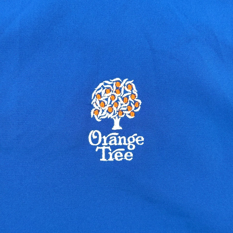 Мужской жилет FootJoy большой синий оранжевый дерево клюшка для гольфа пуловер ветровка на молнии 1/4 - Изображение 3 из 4