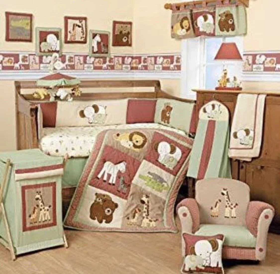 Lambs & Ivy Little One 6-Piece Baby Crib Bedding Set with Matching Mobile
Opens in a new window or t