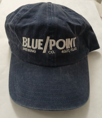 Blue Point Brewing Beer Company Blue Adjustable Hat Cap