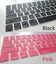 Macbook Air Pro 13" 17" keyboard Protectors cover Black or Pink