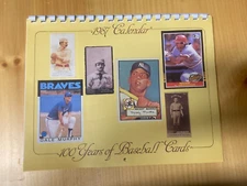 1987 KRAUSE PUBLICATIONS 100 YEARS OF BASEBALL CARDS CALENDAR
