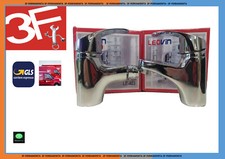 COPPIA MISCELATORE RUBINETTO LAVABO + BIDET BAGNO CROMATO FLESSIBILI LEOVIN