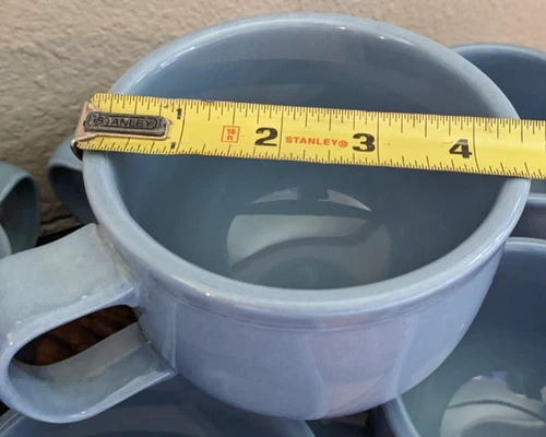 One Homer Laughlin FIESTAWARE 18 oz Jumbo Mug Light Blue Soup Cup Bowl Lead Free