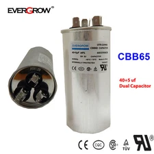 40/5 Uf Dual Run Start Ac Capacitor for HVAC Systems Air Conditioner Units