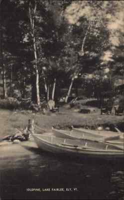 Ely Vermont VT Idlepine Camp Lake Fairlee Vintage Postcard