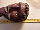 Guatemalan Antique Vintage Hand Carved Traditional Mask Head Puppet on Stick — photo 8